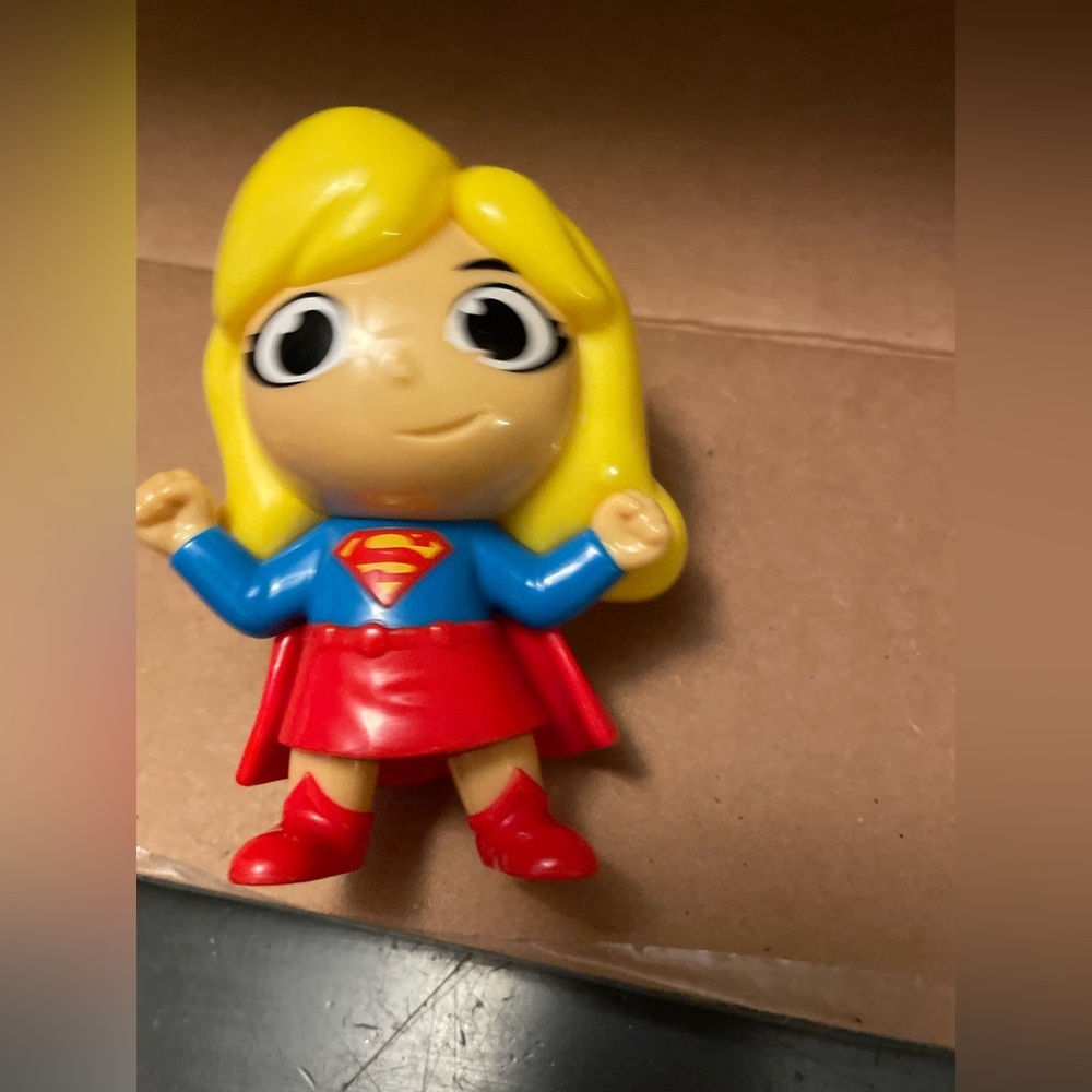 Superhero Super Girl Action Figure - Red, Blue, Yellow